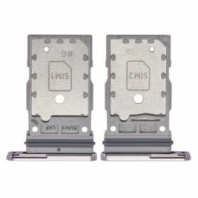 Samsung S918 Galaxy S23 Ultra Dual SIM držák karty (levandos) (service pack) (originál)