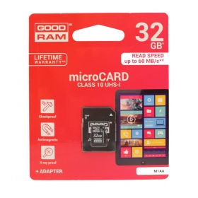 Paměťová karta GOODRAM MicroSD 32GB (class 10) + SD adapter