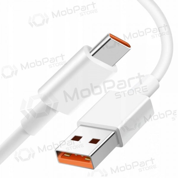 USB kabel Xiaomi USB-A to USB-C 6A 1.0m bílý