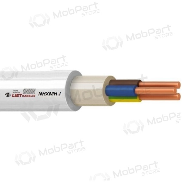 Silový kabel Lietkabelis NHXMH-J 3x1.5 mm² měděný XLPE CPR Cca monolitický.