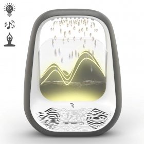 Relaxační Bluetooth reproduktor s RGB osvětlením Relaxing Rain šedý