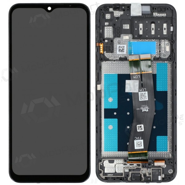 Samsung Galaxy A14 displej (černá) (s rámem) (originál)