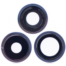 Apple iPhone 13 Pro sklo kamery (3ks) (modrý) (s rámem)