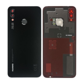 Huawei P20 Lite zadní kryt baterie černá (Midnight Black) (použitý grade C, originál)