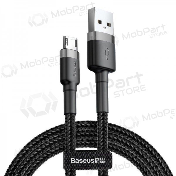 USB kabel Baseus Cafule Type-C 2.0m 2.0A (šedá-černá) CATKLF-CG1