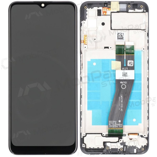 Samsung Galaxy A03s displej (černá) (s rámem) (originál)