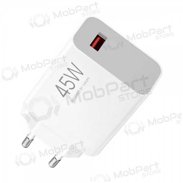 Telefonní nabíječka Xiaomi Turbo Charging Power Adapter BHR07SLEU 45 W USB-A PD bílá
