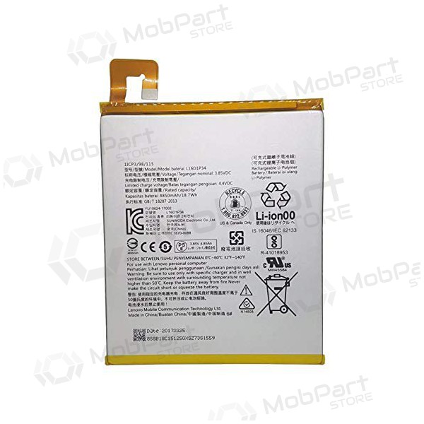 Lenovo Tab 4 8 TB-8504 / TAB4 8 Plus (L16D1P34) baterie / akumulátor (4850mAh)