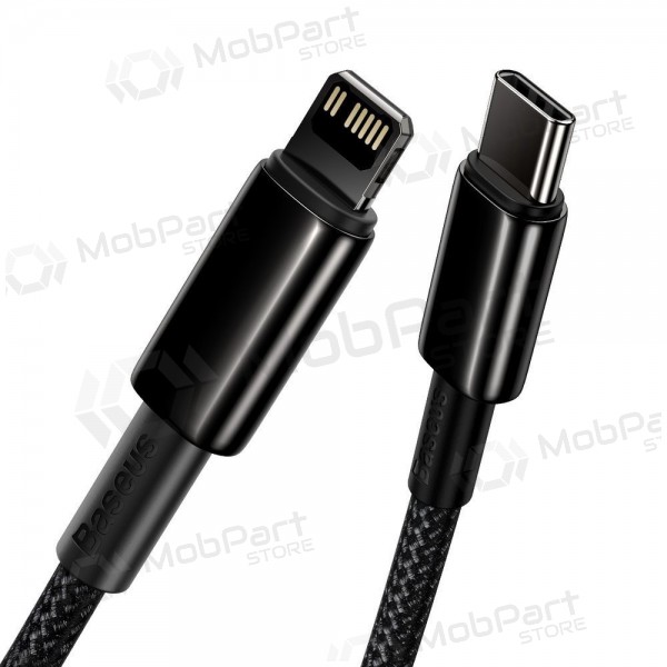 Lightning kabel Baseus Tungsten CATLWJ-01 USB-C na Lightning 1 m PD 20 W černý