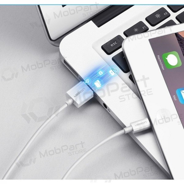 USB kabel Ugreen US155 MFi USB to Lightning 2.4A 2.0m bílý