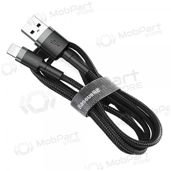 USB kabel Baseus Cafule USB-A to Lightning 1.5A 2.0m šedá-černá CALKLF-CG1