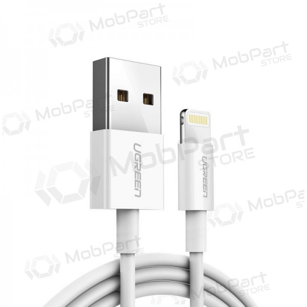 USB kabel Ugreen US155 MFi USB to Lightning 2.4A 2.0m bílý