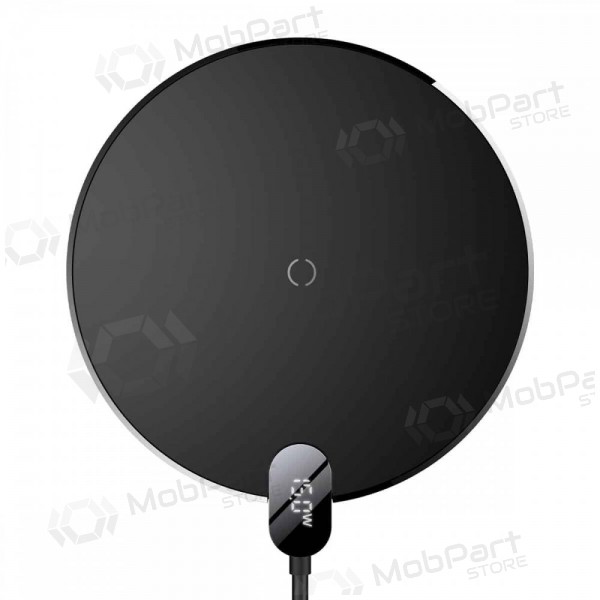 Nabíječka bezdrátový Baseus Digital LED Display Gen2 15W CCED000001 (černá)