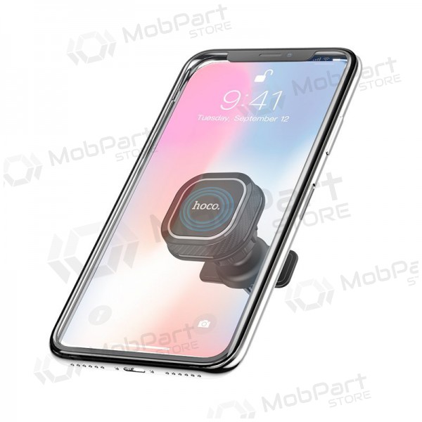 Automobilinis Univerzální telefono laikiklis Hoco CA52 attaches to ventilation grilles, magnetic, černá-šedá