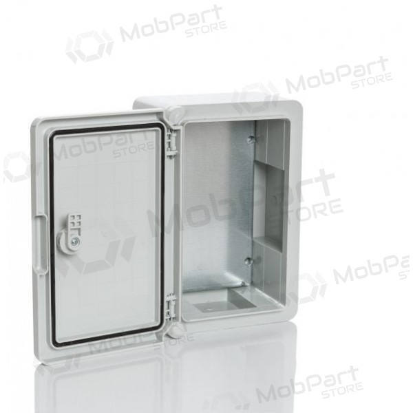 Plastikinė dėžė Plastim PP3021 (800x600x260, šedá, IP65, IK08)