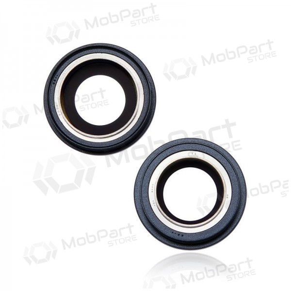 iPhone 14 / 14 Plus sklo kamery (2ks) (černá) (s rámem)