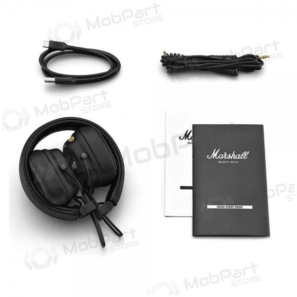 Bezdrátovýs ausinės Marshall Major IV On-Ear Bluetooth juodos