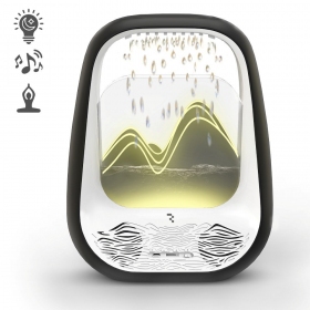 Relaxační Bluetooth reproduktor s RGB osvětlením Relaxing Rain černý.