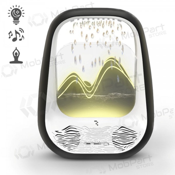 Relaxační Bluetooth reproduktor s RGB osvětlením Relaxing Rain černý.