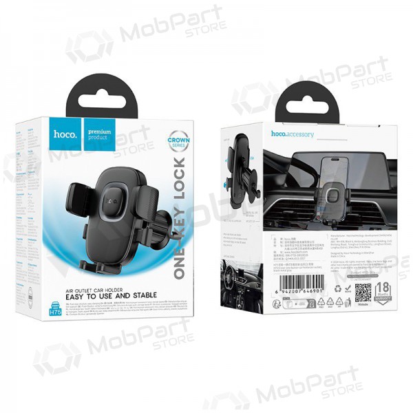 Držák telefonu do auta Hoco H75 (air vent) černá