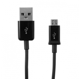 USB kabel microUSB (černá) 1.0m