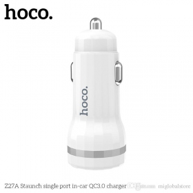 Nabíječka automobilinis Hoco Z27A Staunch Quick Charge 3.0 (3.1A) (bílý)