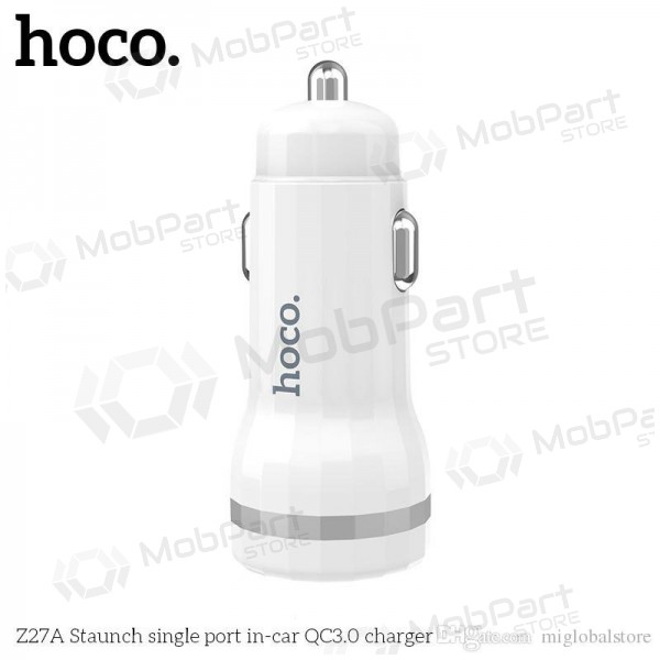 Nabíječka automobilinis Hoco Z27A Staunch Quick Charge 3.0 (3.1A) (bílý)