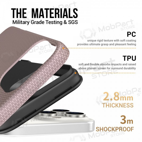 Apple iPhone 15 pouzdro „Perfectionists“ (rožinio aukso)