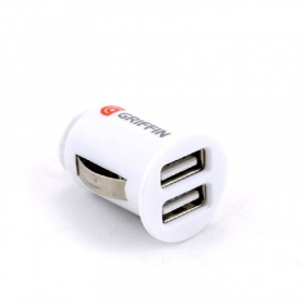 Nabíječka do auta GRIFFIN USB (2xUSB 1A) (bílý)