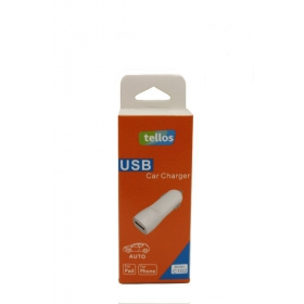 Nabíječka do auta Tellos C102 USB 1A (bílý)