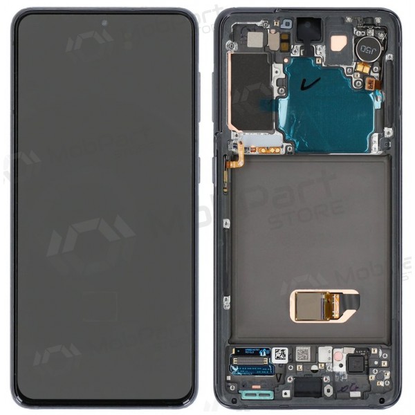 Samsung Galaxy S21 5G displej (šedá) (s rámem) (originál)