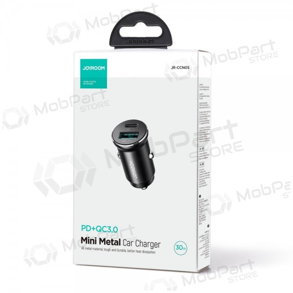 Nabíječka automobilinis Joyroom CCN05 USB-C/USB-A 30W černá