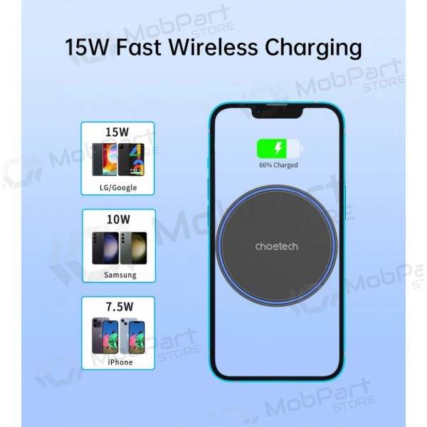 Automobilinis laikiklis-nabíječka Choetech T205-F MagSafe 15W černá
