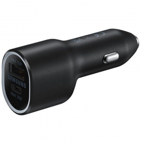 Nabíječka automobilinis originál Samsung EP-L4020NBEGEU 1xType-C 1xUSB-A černá v balíčku 40W