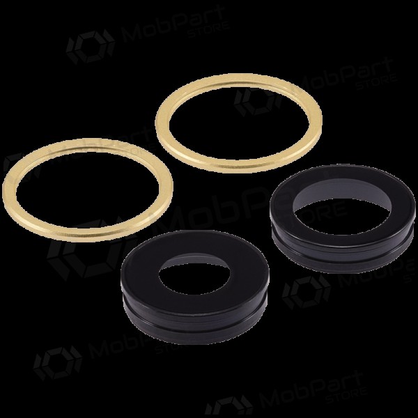 Apple iPhone 11 sklo kamery (2ks) (žlutá) (s rámem)