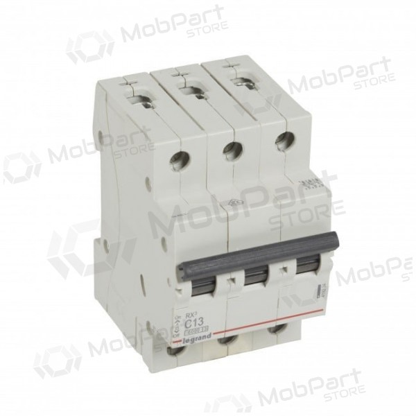 Automatinis jungiklis MCB RX3 Legrand 419234 (13A, 3P, 400V, 6kA)