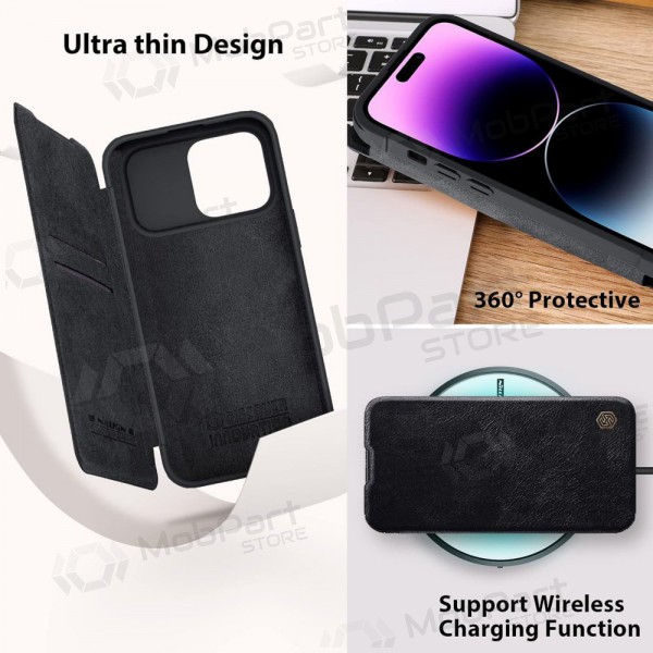 Apple iPhone 14 Pro Max pouzdro „Nillkin Leather“ (modrý)