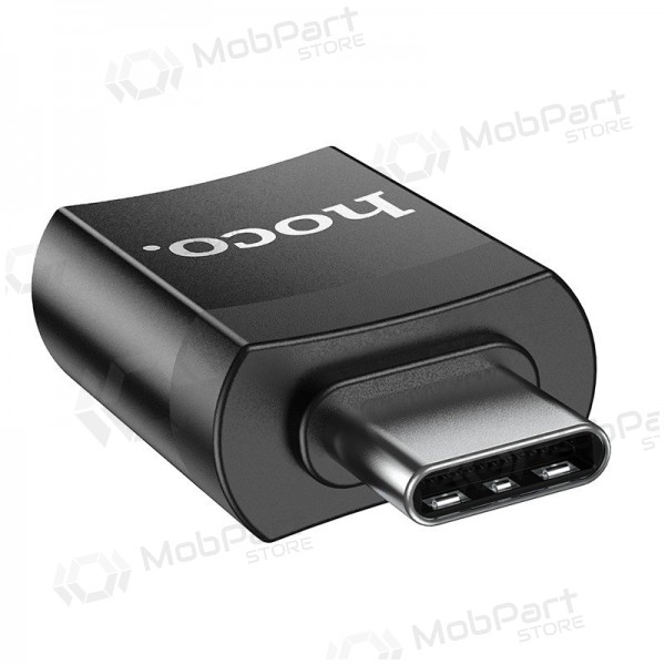 USB-C adaptér Hoco UA17 z USB-C na USB-A černý