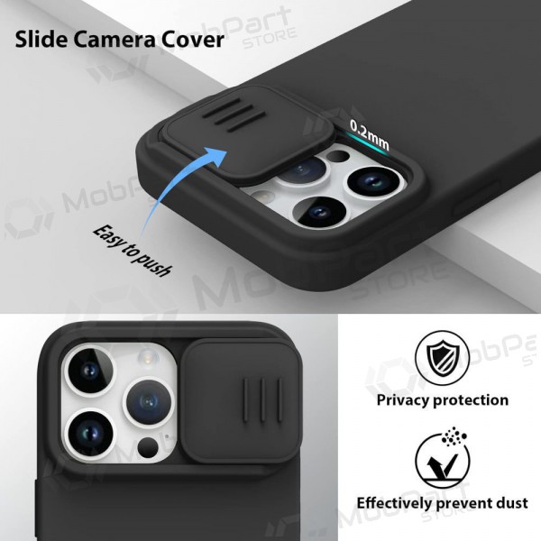 Apple iPhone 15 Plus pouzdro „Nillkin Silicone“ (černá)