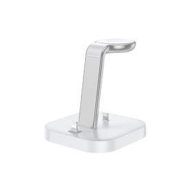 Nabíječka bezdrátový Hoco CW43 Graceful 3-in-1 bílý