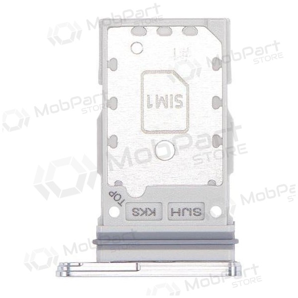 Samsung Galaxy S22 Ultra Dual SIM držák karty (bílý) (originál)