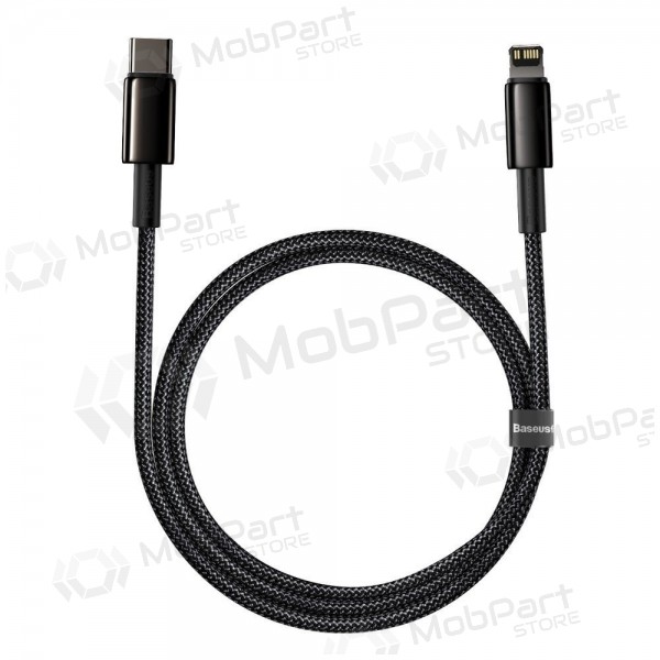 Lightning kabel Baseus Tungsten CATLWJ-01 USB-C na Lightning 1 m PD 20 W černý