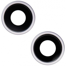 iPhone 14 / 14 Plus sklo kamery (2ks) (purpurinis) (s rámem)