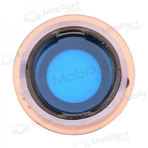 Apple iPhone 8 / SE 2020 sklo kamery (zlatý) (s rámem)