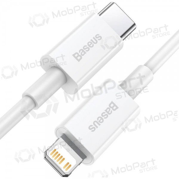 USB kabel Baseus Superior Type-C - Lightning PD 20W 1.0m (bílý) CATLYS-A02