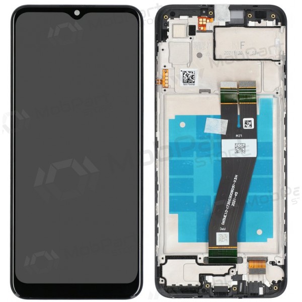 Samsung Galaxy A03 displej (černá) (s rámem) (originál)