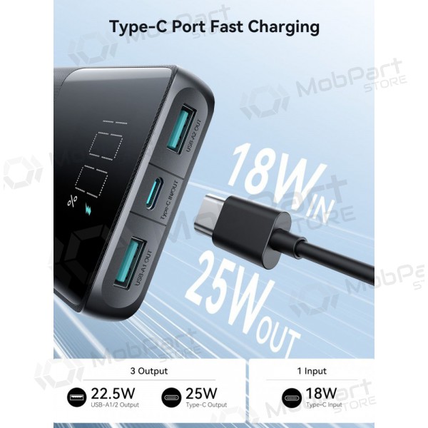 Externí baterie Power Bank Joyroom JR-PBF20 22.5W 10000mAh černá