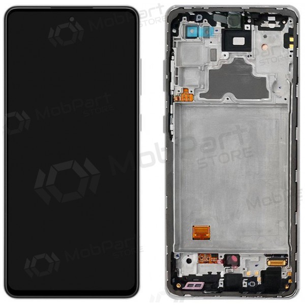 Samsung Galaxy A72 displej (černá) (s rámem) (originál)