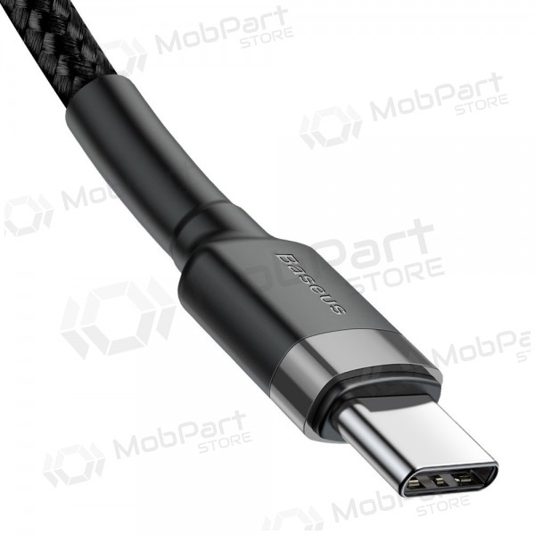 USB kabel Baseus Cafule PD60W Type-C 2.0m šedá-černá CATKLF-HG1