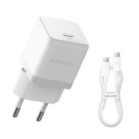 Nabíječka Baseus Palm 20W USB-C + USB-C to USB-C cable 1.0m bílý P10111602213-01